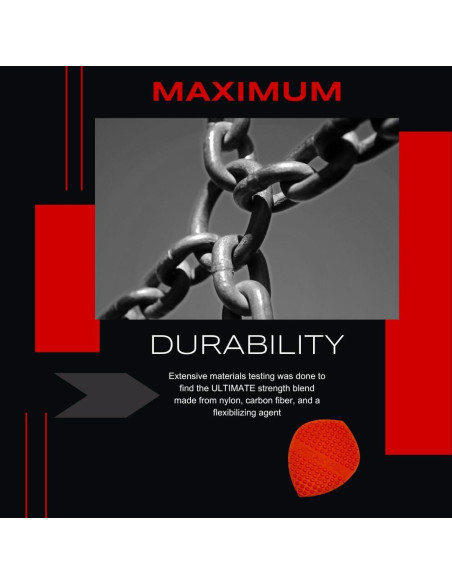 Puas Estructuradas Acoustik Attak SURGE II - 10 Paquete Rojo