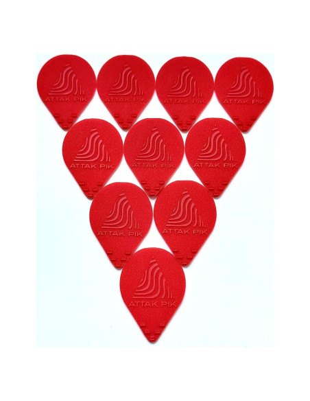 Pua de guitarra Acoustik Attak Ambush Edgy - 10 paquetes