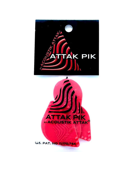 Pua de guitarra Acoustik Attak Ambush Edgy - 10 paquetes