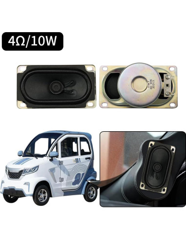 Altavoz Estéreo 4Ohm 10W JRGKJCP 90mm Rango Completo 2 Piezas