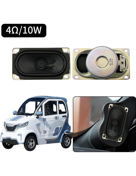 Altavoz Estéreo 4Ohm 10W JRGKJCP 90mm Rango Completo 2 Piezas