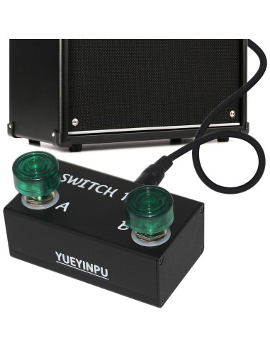 Pedal Interruptor Doble Retención Aslin Dane K11-01 con Cable TRS