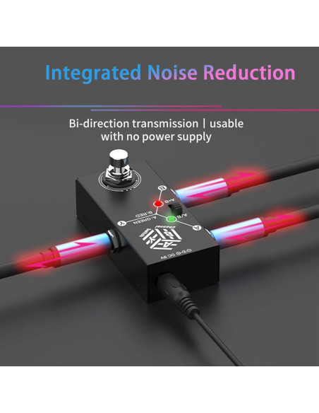 Pedal de Efecto ABY MedioRay True Bypass para Guitarra