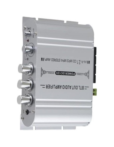 Amplificador Mini 2.1 Sundeer 80W Hi-Fi RCA 12V para Altavoces