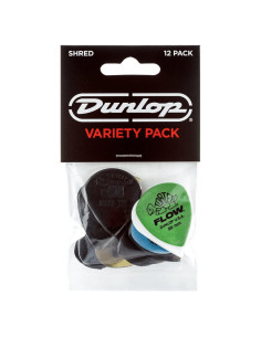 Púas de Guitarra Jim Dunlop PVP118 - Variedad Shred 12 Piezas