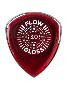 Púas de Guitarra Dunlop Flow Gloss 3.0mm - 3 Paquete