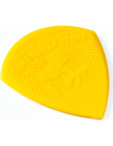 Paquete de 10 Púas de Guitarra Dan 0.80mm Nylon Amarillo