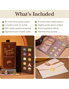 Muestras de Púas de Guitarra Acústica PickStory - 10 Púas 2