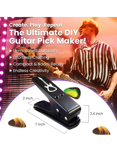 Kit de Punch para Púas de Guitarra Pick-a-Palooza - Negro