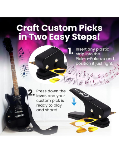 Kit de Punch para Púas de Guitarra Pick-a-Palooza - Negro