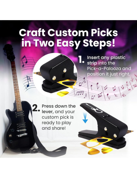 Kit de Punch para Púas de Guitarra Pick-a-Palooza - Negro