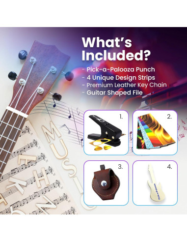 Kit de Punch para Púas de Guitarra Pick-a-Palooza - Negro