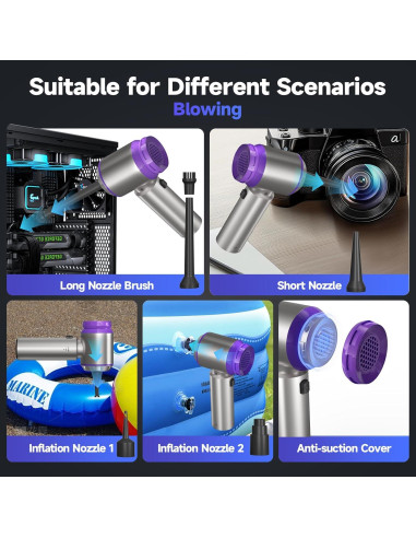 Aspiradora de Coche Portátil AIPROIN HL-127Pro 22000PA Inalámbrica