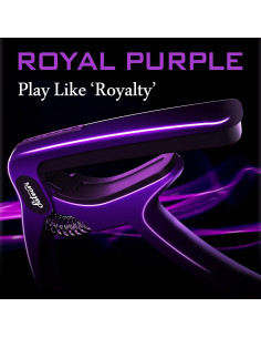 Capo de guitarra Salvori SC-01P Púrpura Seda Real con 4 púa 2