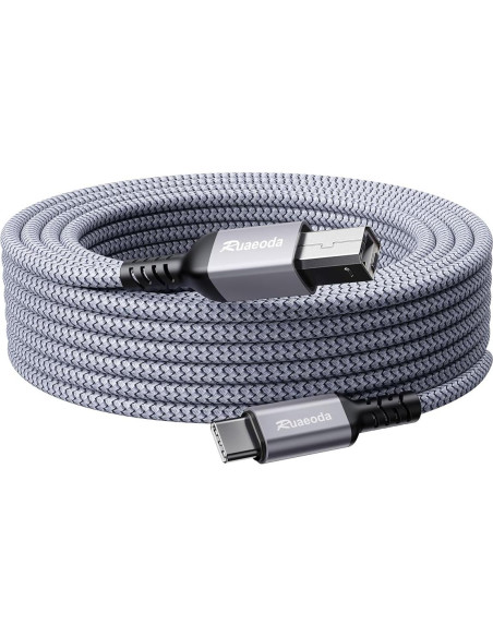 Cable USB C a B 1.83 m Ruaeoda para impresora y escáner