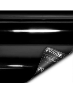 Cinta Adhesiva Vinilo Brillante VViViD 3" x 6.1m Negro Piano 2