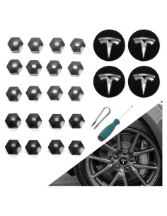 Tapas de Rueda ROCCS para Tesla Modelo 3 S X 18" Plata