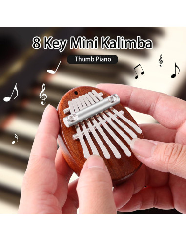 Kalimba Mini de 8 Teclas EASTROCK con Estuche y Colgante