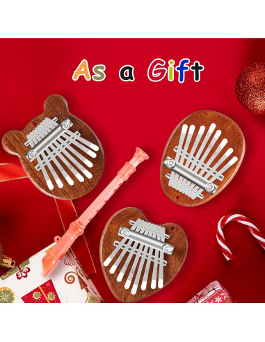 Kalimba Mini de 8 Teclas EASTROCK con Estuche y Colgante