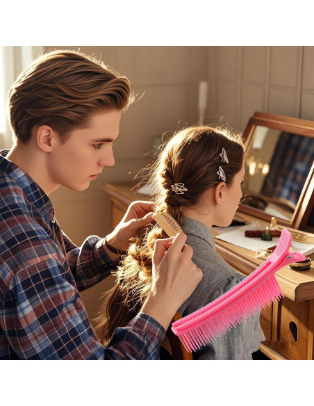 4 Clips de Sujeción para Cabello Hongtu - Estilizado y Corte