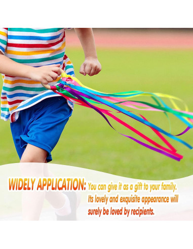 12 Piezas Juguetes de Madera Deekin Cinta Arcoíris Educativos