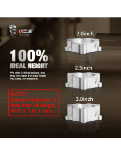 Kit de Elevación Frontal MZS 2" para Tacoma 2005-2023, 4Runner 2003-2024, FJ Cruiser 2007-2015 2