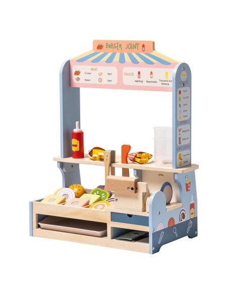 Conjunto de Comida de Juguete ROBOTIME Hamburguesas 45 Piezas