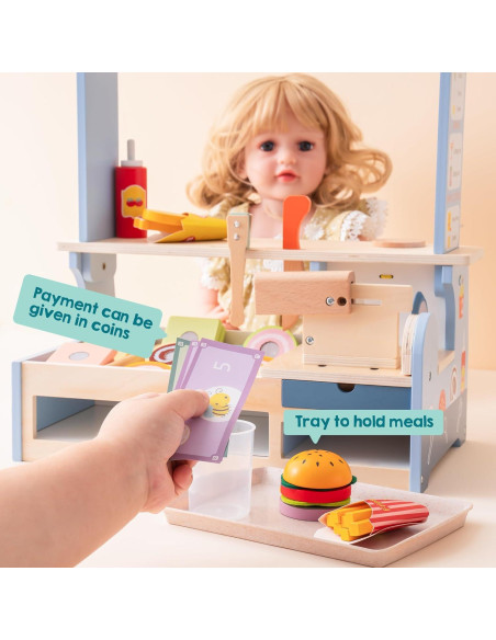 Conjunto de Comida de Juguete ROBOTIME Hamburguesas 45 Piezas