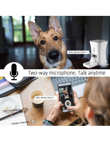 Alimentador Automático Grande Skymee B20 Pro 5G 8L con Cámara HD