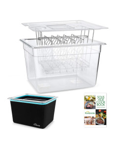 Contenedor Sous Vide Homenote 12 Qt con Tapa y Rack - BPA Free
