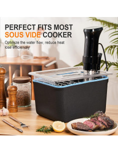 Contenedor Sous Vide Homenote 12 Qt con Tapa y Rack - BPA Free 2