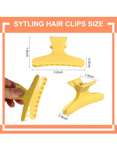 Clips de Pelo Mariposa Ondder 12 Piezas Antideslizantes 2