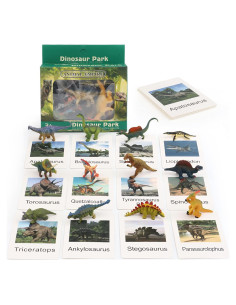 Figuritas de Dinosaurios MIKNEKE - Juego Educativo Montessori 12 Piezas