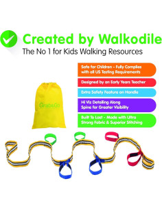 Cuerda de Caminata para Niños Walkodile - 6 Mangos Seguros 2