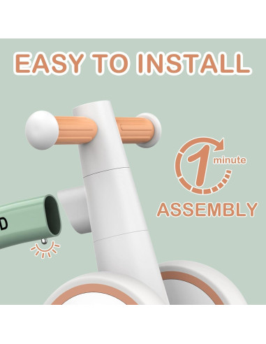 Bicicleta de Equilibrio SEREED Verde para Bebés 12-24 Meses