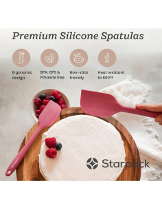 Juego de Espátulas de Silicona StarPack - 2 Pcs - Resistente al Calor 315C 2