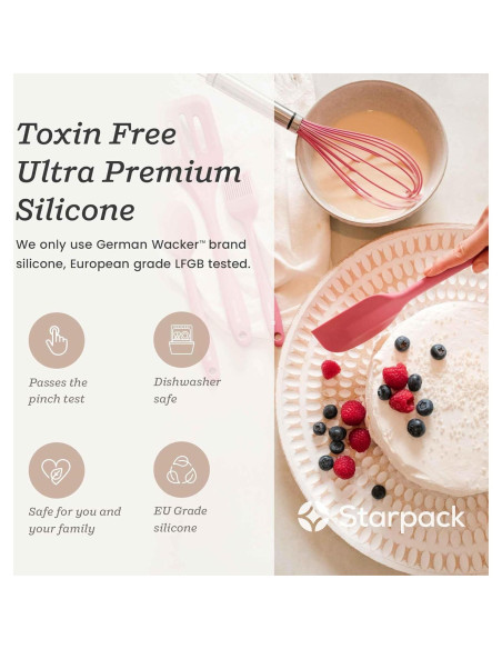 Juego de Espátulas de Silicona StarPack - 2 Pcs - Resistente al Calor 315C