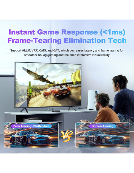 Cable HDMI 2.1 Fibopitcal 1.8m Ultra Alta Velocidad 48Gbps