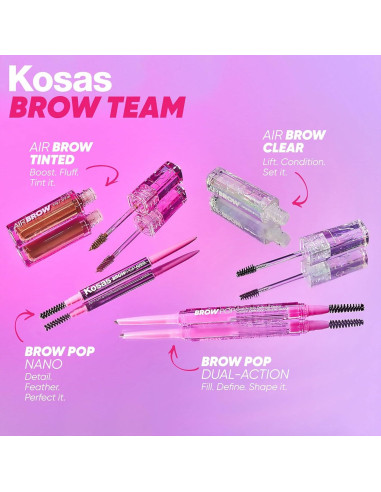 Gel Tinte para Cejas Kosas 3.54 ml Negro - Vegano y Limpio