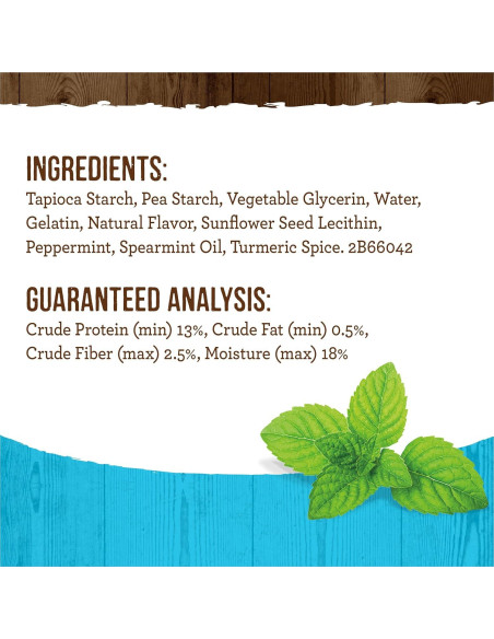 Golosinas Dentales Naturales Merrick Fresh Kisses 6 Unidades