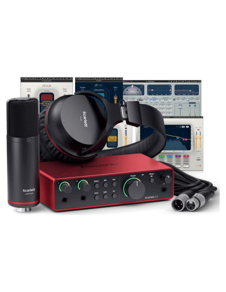 Interfaz de Audio USB Focusrite Scarlett 2i2 Studio + Waves Musicians 2