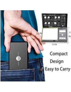 Balanza de bolsillo Weigh Gram 200g Digital 0.01g Precisión 2