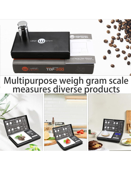 Balanza de bolsillo Weigh Gram 200g Digital 0.01g Precisión
