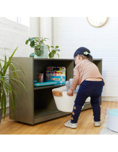 Gabinete de Almacenamiento Móvil ECR4Kids 5 Compartimentos Gris 2