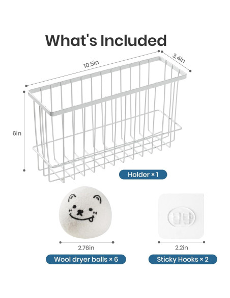 Bolas de Secado de Lana Delomo - 6 Bolas Reutilizables 100% Lana