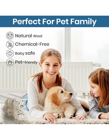 Bolas de Secado de Lana Delomo - 6 Bolas Reutilizables 100% Lana