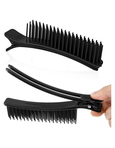 Juego de Clips para Seccionar Cabello Thinp - 2 Pcs Negro