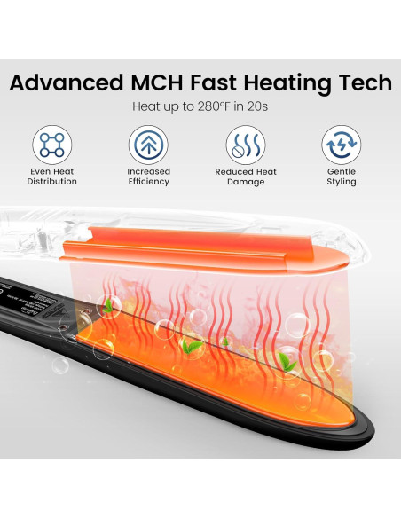 Plancha y Rizador 2 en 1 Brightup Cerámica Turmalina 32 cm