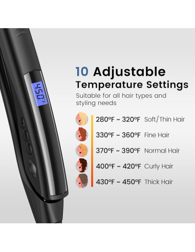 Plancha y Rizador 2 en 1 Brightup Cerámica Turmalina 32 cm