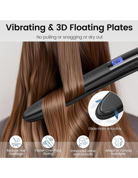 Plancha y Rizador 2 en 1 Brightup Cerámica Turmalina 32 cm